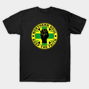 Northern soul keep the faith union flag reggae T-Shirt